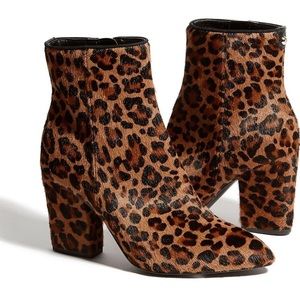 Karen Millen Leopard Print Booties